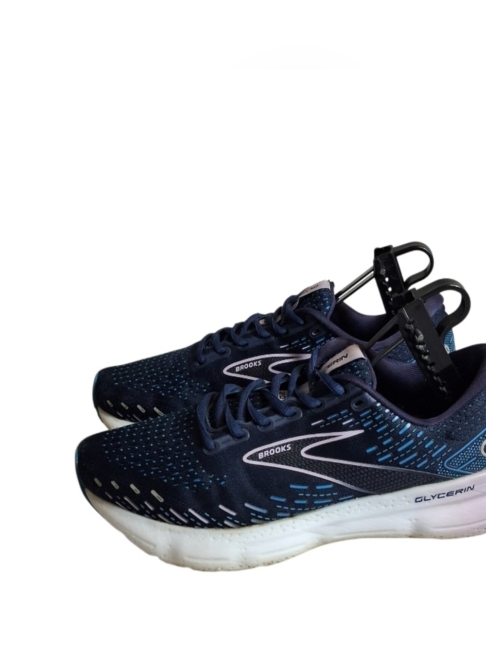 Brooks Glycerin 20 Women Size 9 D Wide Running Shoes Blue Activewear